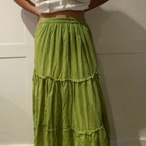 vintage green skirt
